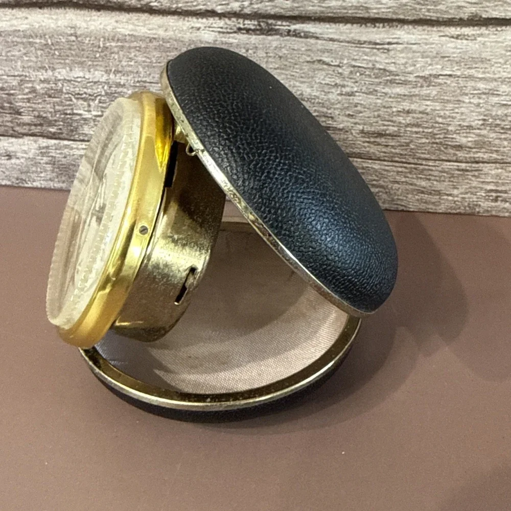Vintage ELGIN Desk Mantle ALARM Luminous 8900B Travel Clock-WORKS
